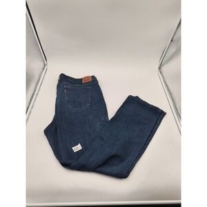 Levi's Jeans Womens Classic Straight Size 20W  Dark Blue Denim  Comfort 28inseam
